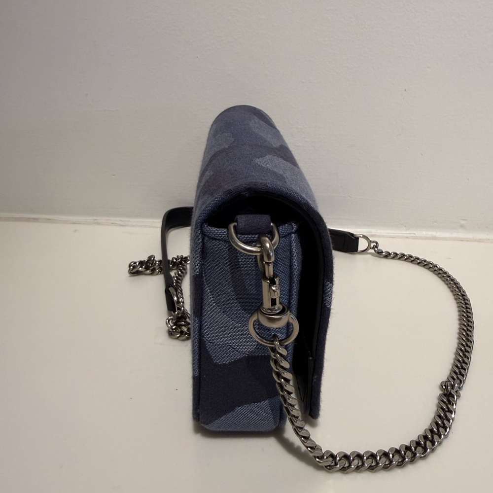 NWT Marc Jacobs The Mini Bag blue camo chain - Picture 4 of 6